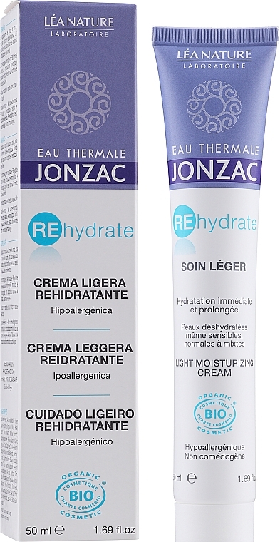 Light Moisturizing Face Cream - Eau Thermale Jonzac Rehydrate Light Moisturizing Cream — photo N2