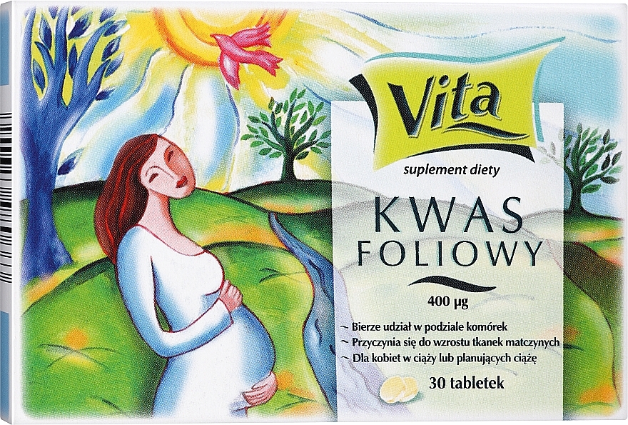 Dietary Supplement, tablets - Aflofarm Vita Kwas Foliowy — photo N5