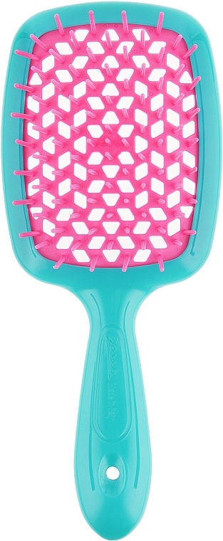 Hair Brush, turquoise and pink - Janeke Superbrush — photo N8