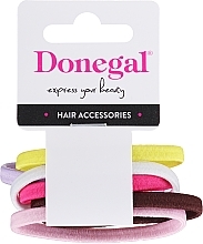 Hair Ties, FA-9934, 6 pcs, multi-colored - Donegal — photo N1