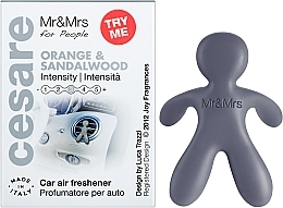 Mr&Mrs Fragrance Cesare Orange & SandalWood Silver - Car Air Freshener — photo N2