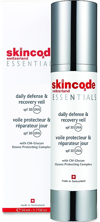 Protective Day Face Cream - Skincode Essentials Daily Defense and Recovery Veil SPF 30 — photo N1