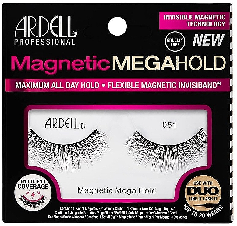 Magnetic False Eyelashes - Ardell Magnetic Mega Hold Eyelashes 051 — photo N1