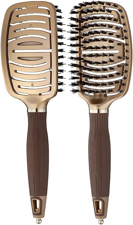 Hair Brush - Olivia Garden NanoThermic Flex Combo — photo N1