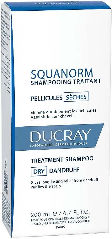 Anti Dry Dandruff Shampoo - Ducray Squanorm Selezhel Shampoo — photo N2