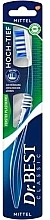 Fragrances, Perfumes, Cosmetics Toothbrush, medium, blue - Dr. Best Classic Toothbrush High-Low