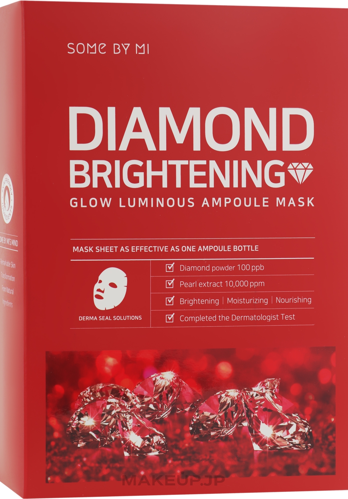 Diamond Dust Brightening Ampoule Mask - Some By Mi Diamond Brightening Calming Glow Luminous Ampoule Mask — photo 10 x 25 g