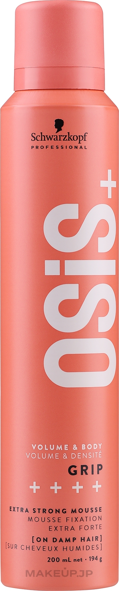 Ultra Strong Hold Hair Mousse - Schwarzkopf Professional Osis style Grip Super Hold Haarmousse — photo 200 ml
