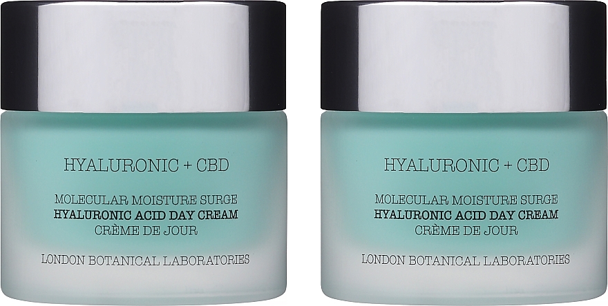 Set - London Botanical Laboratories Hyaluronic Acid+CBD Molecular Moisture Surge Hyaluronic Acid Day Cream (cr/50ml + c/50ml) — photo N1