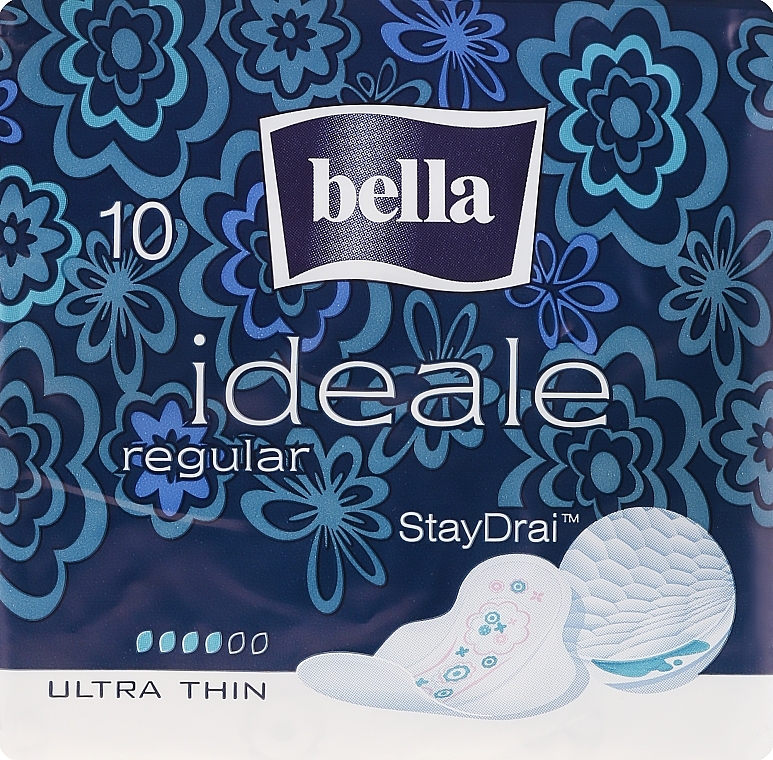 Daily Sanitary Pads Ideale Ultra Regular StayDrai, 10 pcs - Bella — photo N3