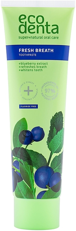 Fresh Breath Toothpaste with Blueberries - Ecodenta Green Line — photo N1