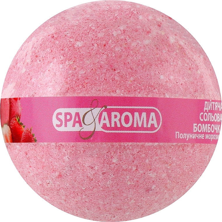 Kula do k№pieli dla dzieci Lody truskawkowe - Bioton Cosmetics Spa & Aroma Bath Bomb — photo N1