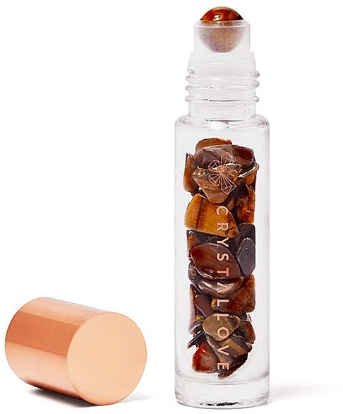 Bottle with Crystals "Tiger's eye", 10 ml - Crystallove — photo N1