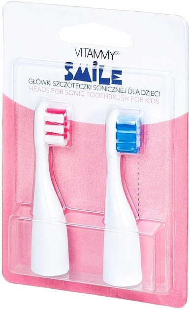 Electric Toothbrush Head, pink - Vitammy Smile — photo N1