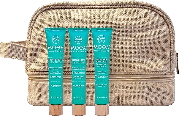 Set - Moea Face Creams Kit (cr/3x50 ml + bag/1 pc) — photo N1