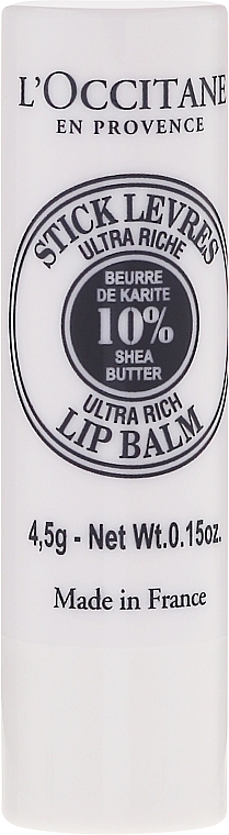 Ultra-Nourishing Lip Balm - L'occitane Ultra Rich Stick Lip Balm — photo N1