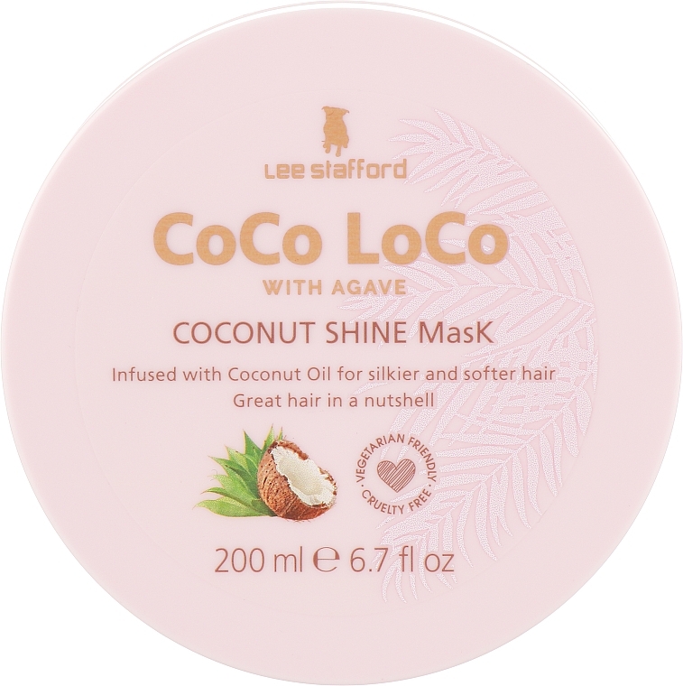 Moisturizing Hair Mask - Lee Stafford Coco Loco With Agave Coconut Shine Mask — photo N11