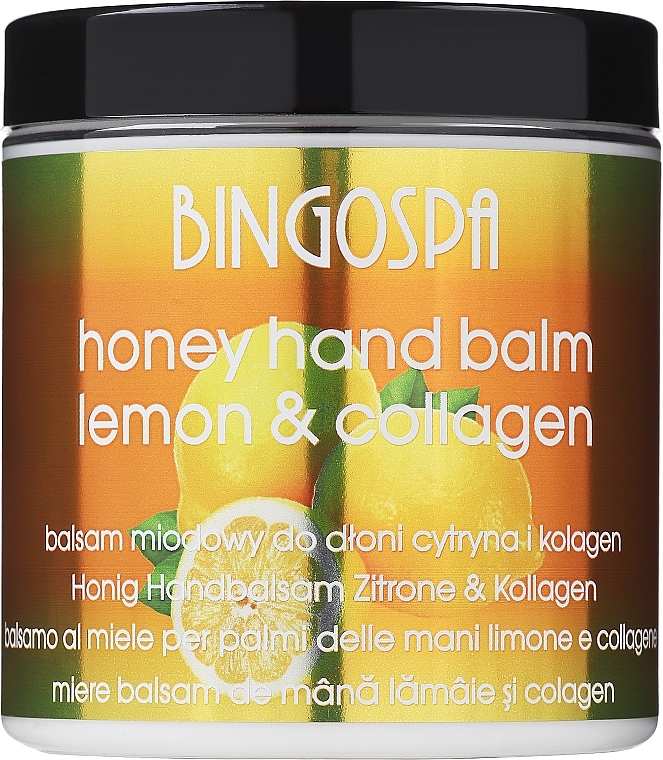 Hand Balm with Honey and Lemon - BingoSpa — photo N4