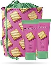 Fragrances, Perfumes, Cosmetics Set - Pupa Breakfast Lovers Toast Kit 1 (sh/milk/200ml + b/lot/200ml+ bag)
