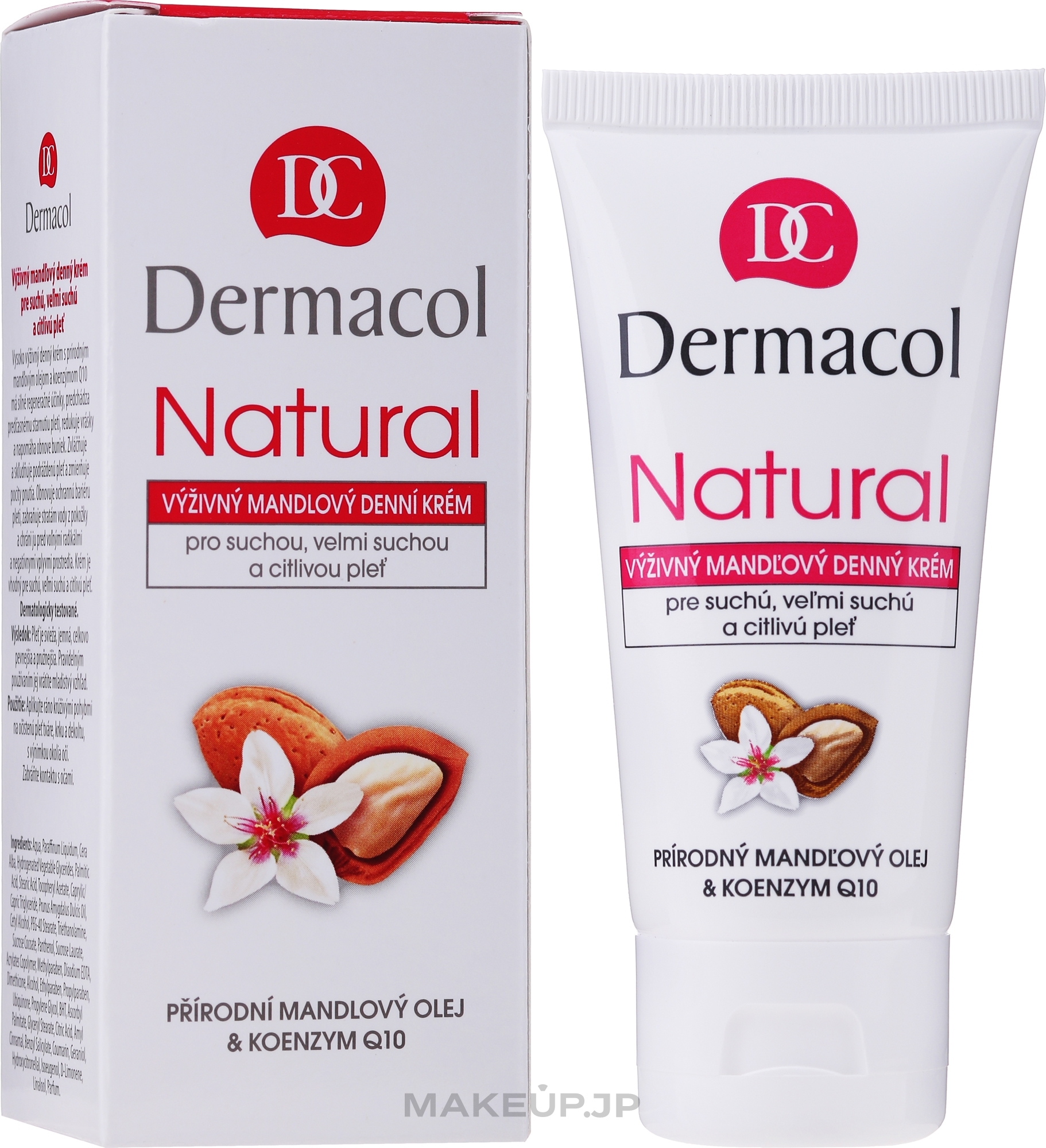 Day Cream for Face - Dermacol Natural Almond Day Cream Tube — photo 50 ml