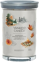 Fragrances, Perfumes, Cosmetics Woodland Weekend Memories Scented Candle in Glass, 2 wicks - Yankee Candle Singnature