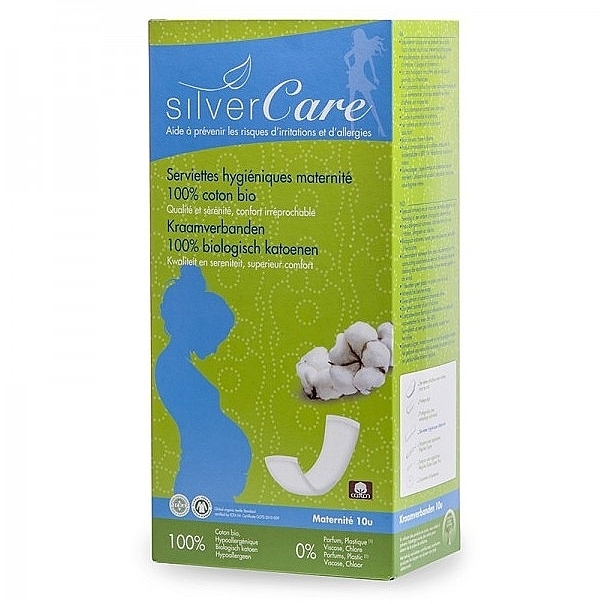 Pregnant Hygienic Tissues, 10pcs - Silver Care Cotton Squares — photo N7