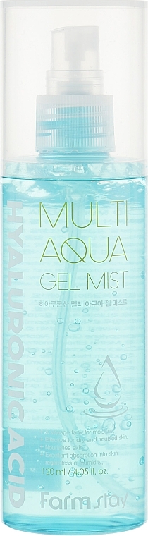 Hyaluronic Acid Facial Spray Gel - FarmStay Hyaluronic Acid Multi Aqua Gel Mist — photo N1
