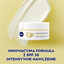 Moisturising Anti-Wrinkle Day Cream for All Skin Types - Nivea Q10 Firming SPF 30 — photo N4