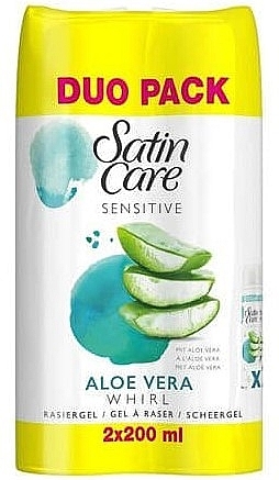 Shaving Gel for Sensitive Skin - Gillette Satin Care Sensitive Skin Aloe Vera  — photo N1