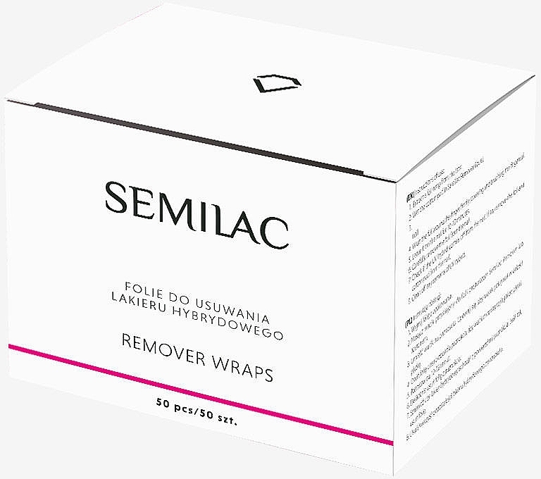 Nail Polish Remover Foil - Semilac Remover Wraps — photo N1