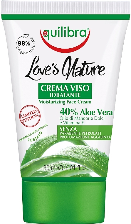 GIFT Moisturizing Aloe Face Cream - Equilibra Aloe Moisturizing Face Cream — photo N5