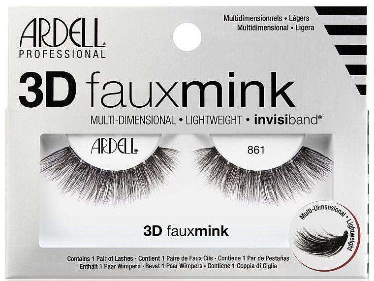 Flase Lashes - Ardell 3D Faux Mink 861 — photo N2