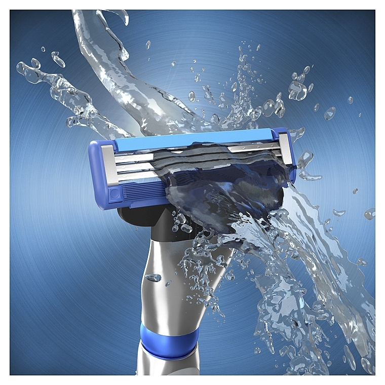 Razor with 2 Refill Cartridges - Gillette Mach 3 Turbo 3D Motion — photo N8