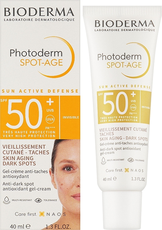 Facial Sunscreen Gel Cream SPF50+ - Bioderma Photoderm Spot-Age Antioxidant Gel Creme — photo N3