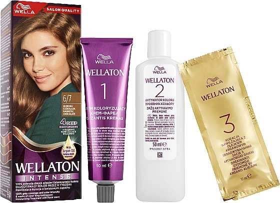 Hair Cream Colour with Argan Oil - Wella Wellaton Intense — photo N17