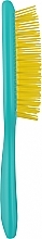 Hair Brush, turquoise and yellow - Janeke Superbrush — photo N16