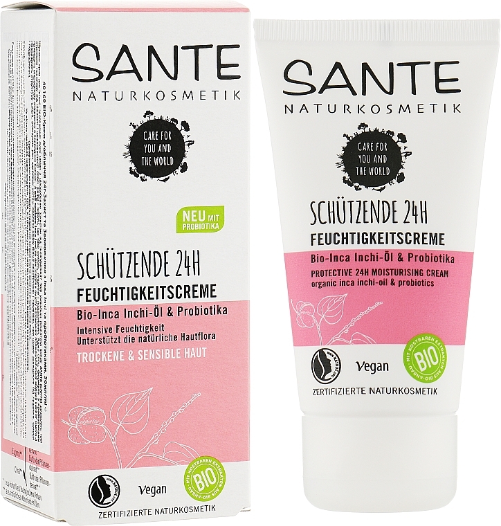 24H Protection & Hydration Facial Biocream with Inca Inchi & Probiotics - Sante Protective 24-Hour Moisture Cream — photo N20