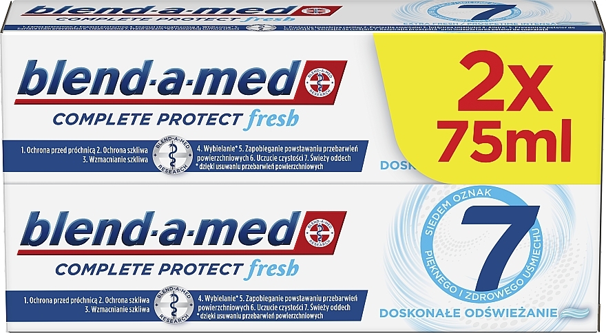 Set - Blend-A-Med 3D White Extra Fresh (toothpaste/2*75ml) — photo N15