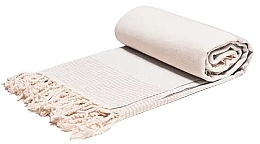 Fragrances, Perfumes, Cosmetics Hammam Towel, beige-light grey - Yeye Cruise 