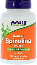 Fragrances, Perfumes, Cosmetics Dietary Sipplement "Spirulina", 500mg, veg capsules - Now Foods Natural Spirulina Veg Capsules