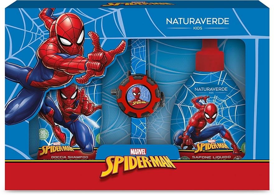 Set - Naturaverde Kids Spider Man (sh/gel/250ml+liquid/soap/250ml+acc) — photo N1