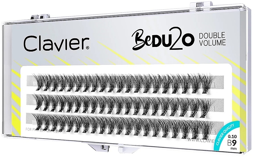 Bedu2o Double Volume False Eyelashes, B 9 mm - Clavier — photo N1