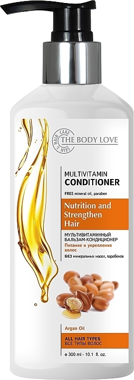 Multivitamin + Argan Oil Conditioner - The Body Love Multivitamin Conditioner — photo N5