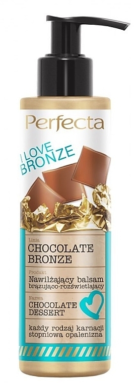 Moisturizing Bronzing Body Balm "Chocolate" - Perfecta I Love Bronze Balm — photo N1