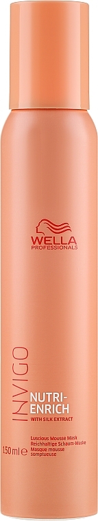 Nourishing Hair Mousse-Mask - Wella Professionals Invigo Nutri-Enrich Luscious Mousse — photo N1