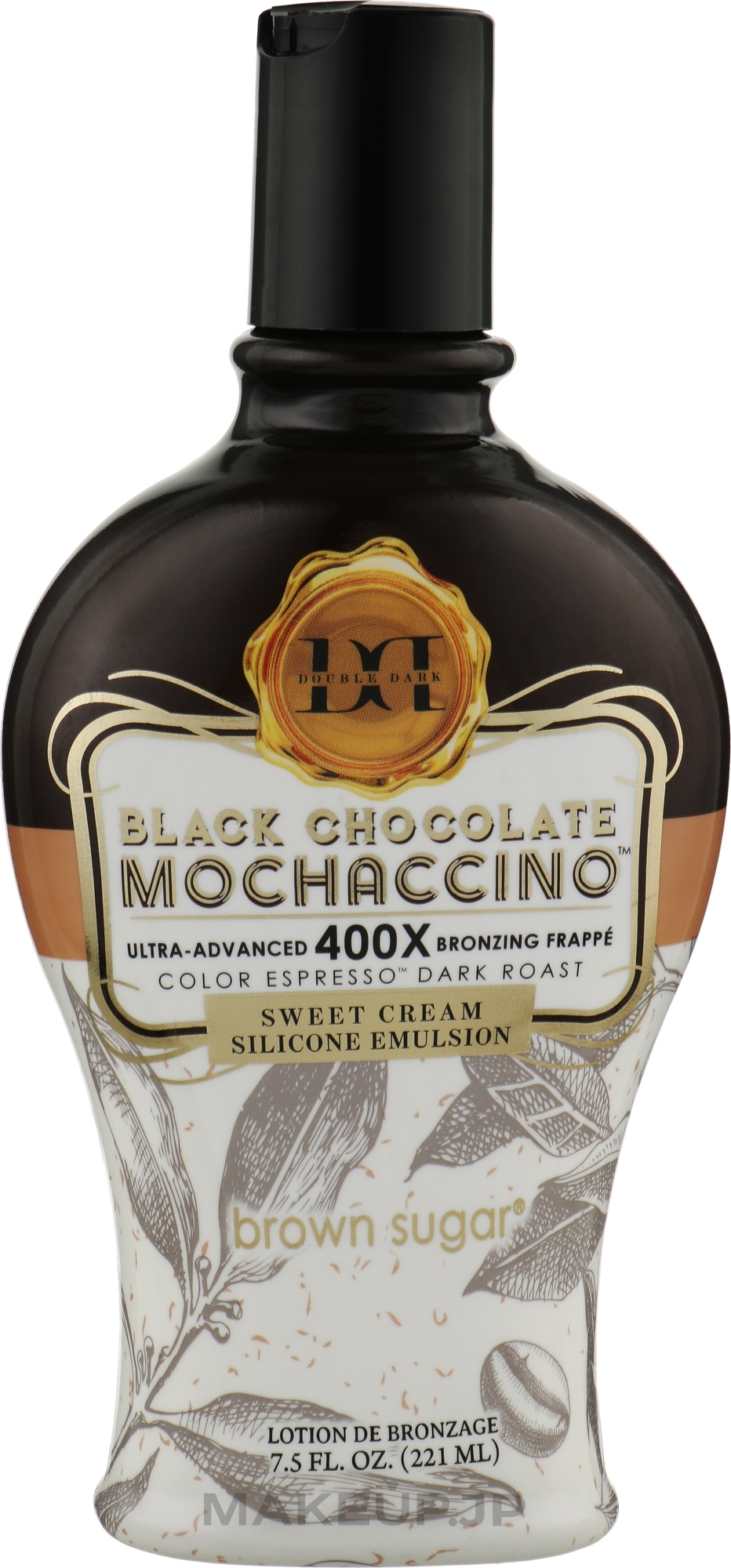 Creamy Souffle with Ultra-Dark Bronzers, Roasted Coffee Bean Extract, Dark Caramel & Whipped Cream - Brown Sugar Black Chocolate Mochaccino 400X — photo 221 ml