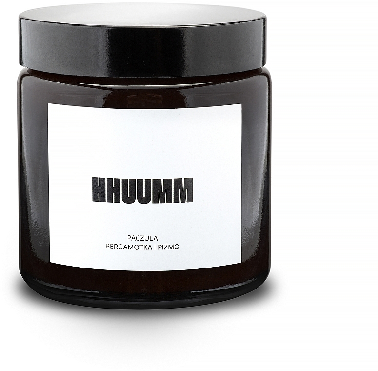 Natural Soy Candle with Patchouli Scent - Hhuumm — photo N1