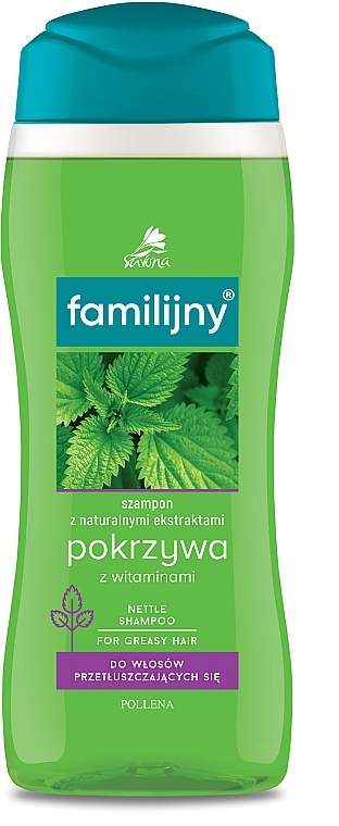 Nettle Shampoo - Pollena Savona Familijny Nettle & Vitamins Shampoo — photo N1