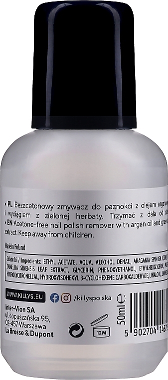 Nail Polish Argan Oil Remover - KillyS Nail Polish Remover — photo N9