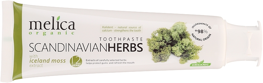 Healing Scandinavian Herbs Toothpaste - Melica Organic Toothpaste Scandinavian Herbs With Iceland Moss Extract — photo N3